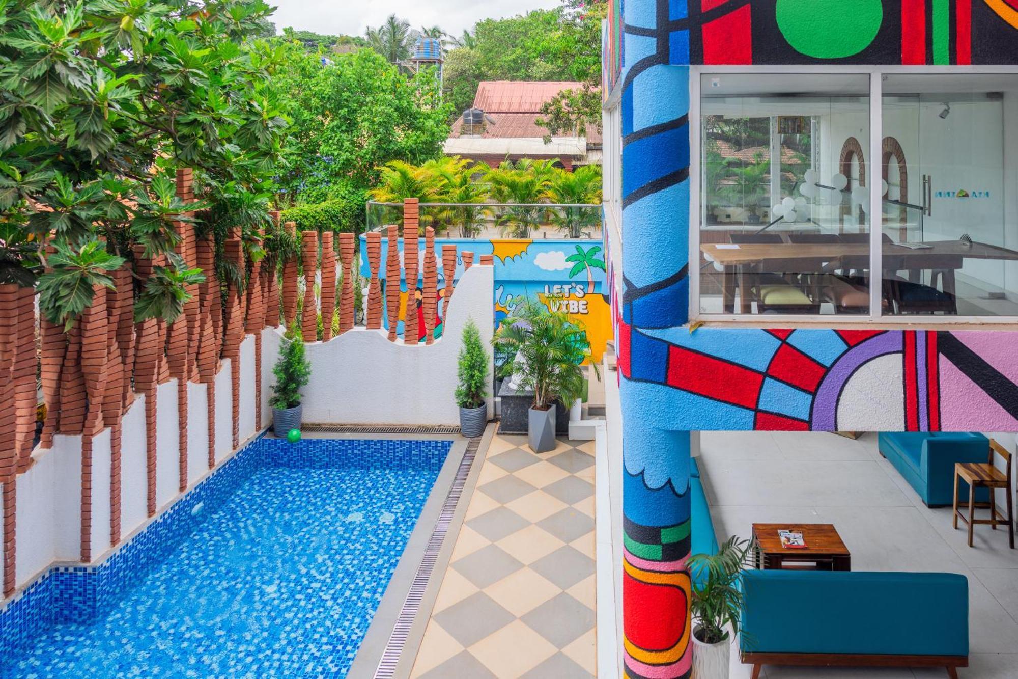 Downtown Hostels - อันจูนา ภายนอก รูปภาพ